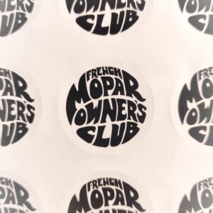 Petit Stickers French Mopar Owner&rsquo;s Club (ancien logo)